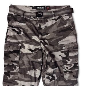 Ecko-unltd Men's Grey and Khaki Shorts